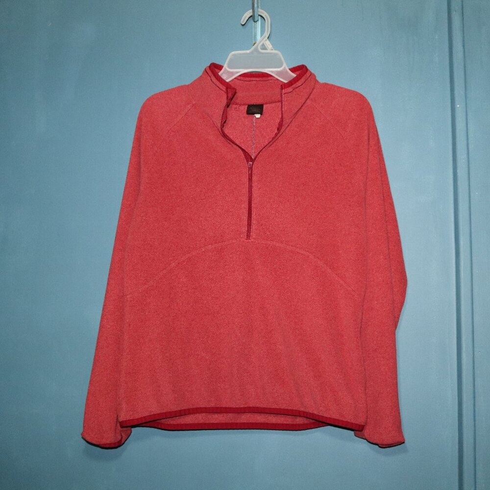 REI Womens Half Zip Red Heather Pullover